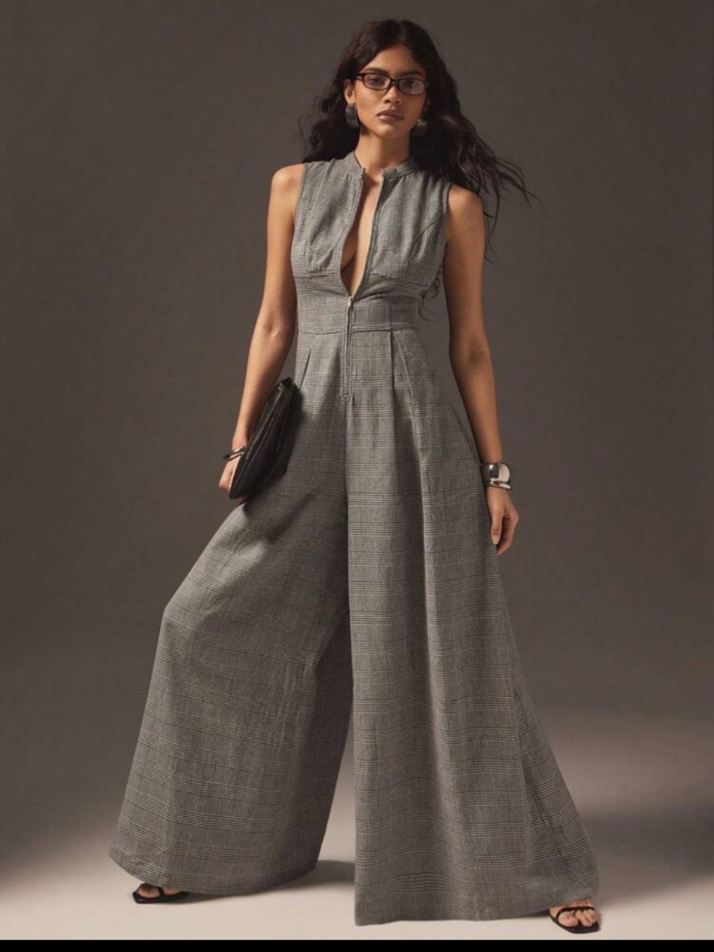 Extreme Wide Leg Sleeveless Jumpsuit
